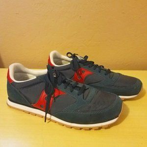 Mens Saucony Jazz Low Pro Navy and Red Shoes S2866-167 Size 10.5
